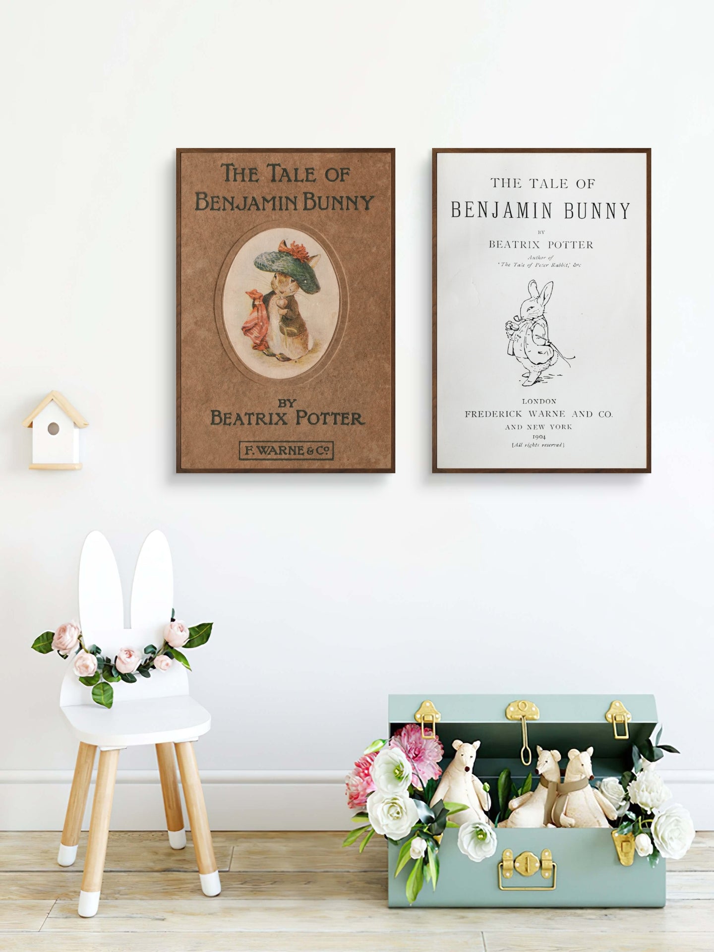 Beatrix Potter Benjamin Bunny Two Print Set