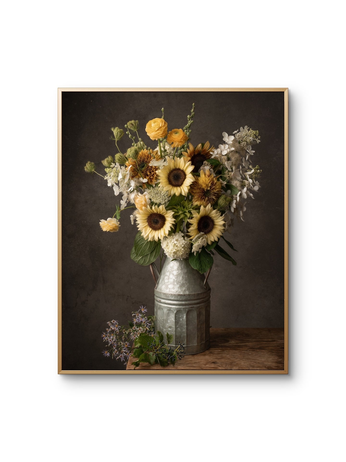Light Sunflowers Still Life