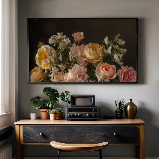 Painted Roses I - Frame TV