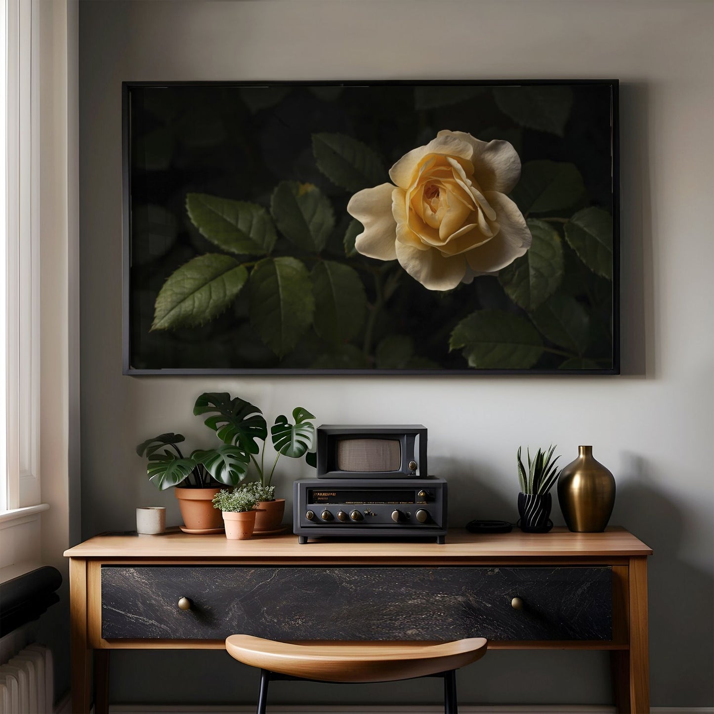 Yellow Rose - Frame TV