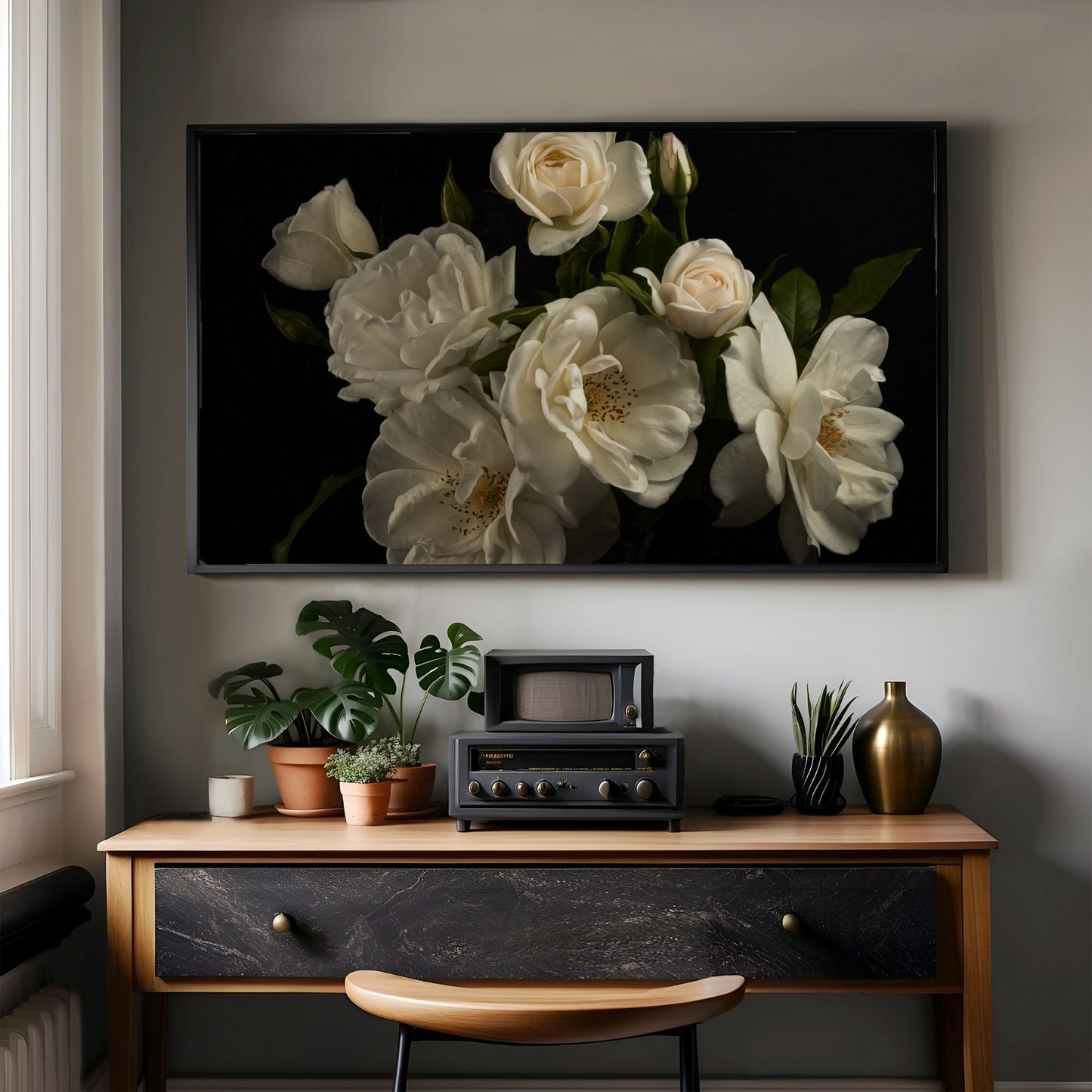 White Roses - Frame TV