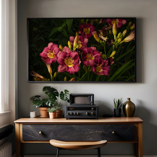 Prink Daylilies - Frame TV