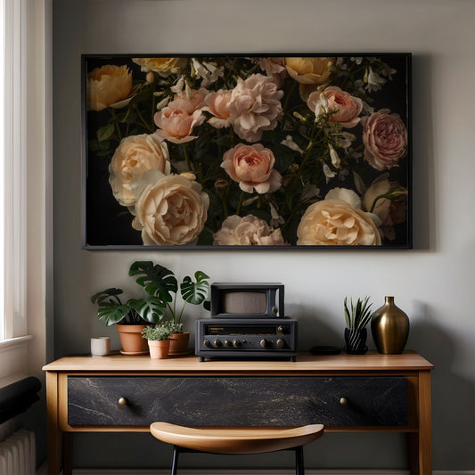 Ivory Roses - Frame TV