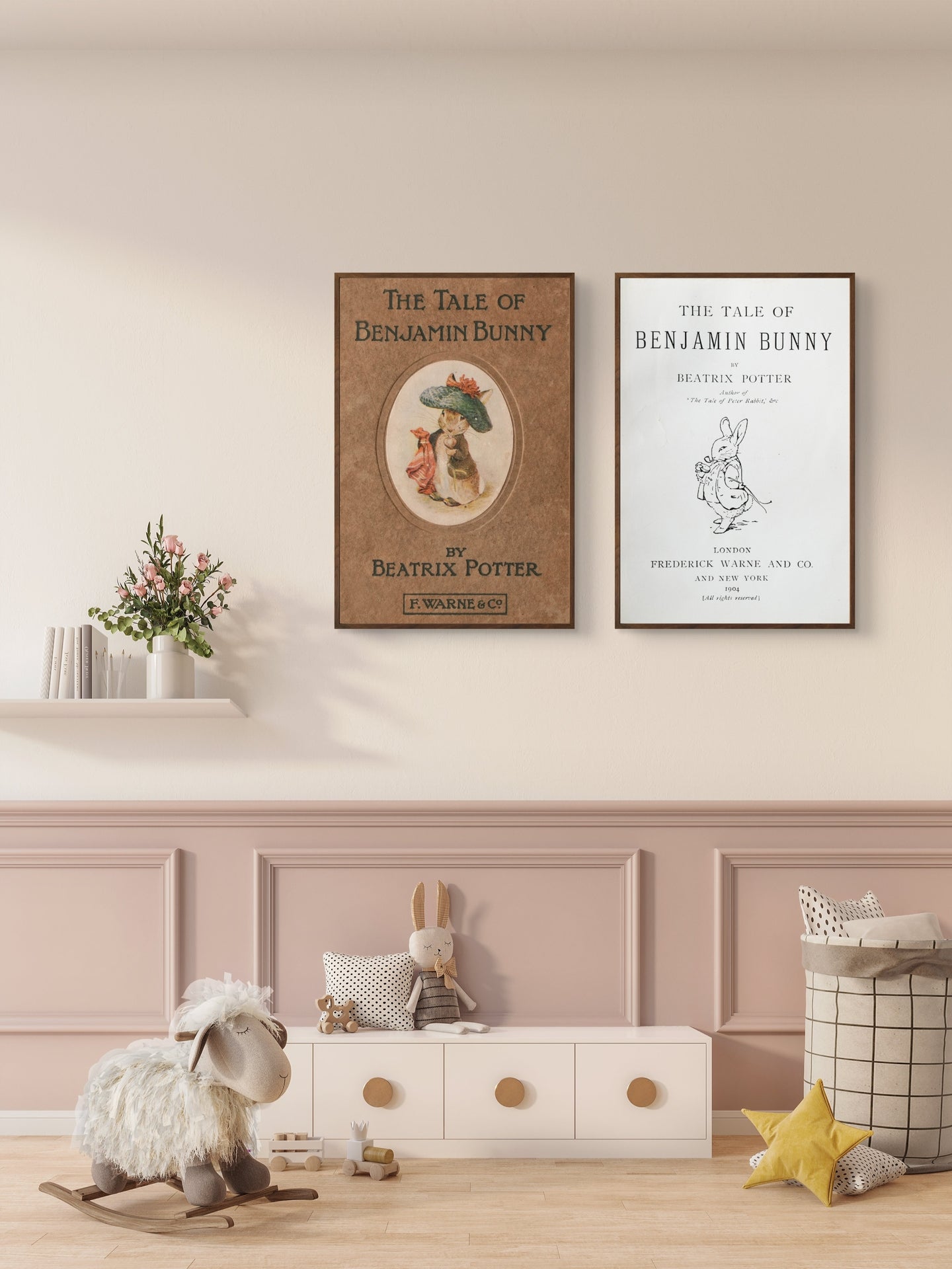Beatrix Potter Benjamin Bunny Two Print Set