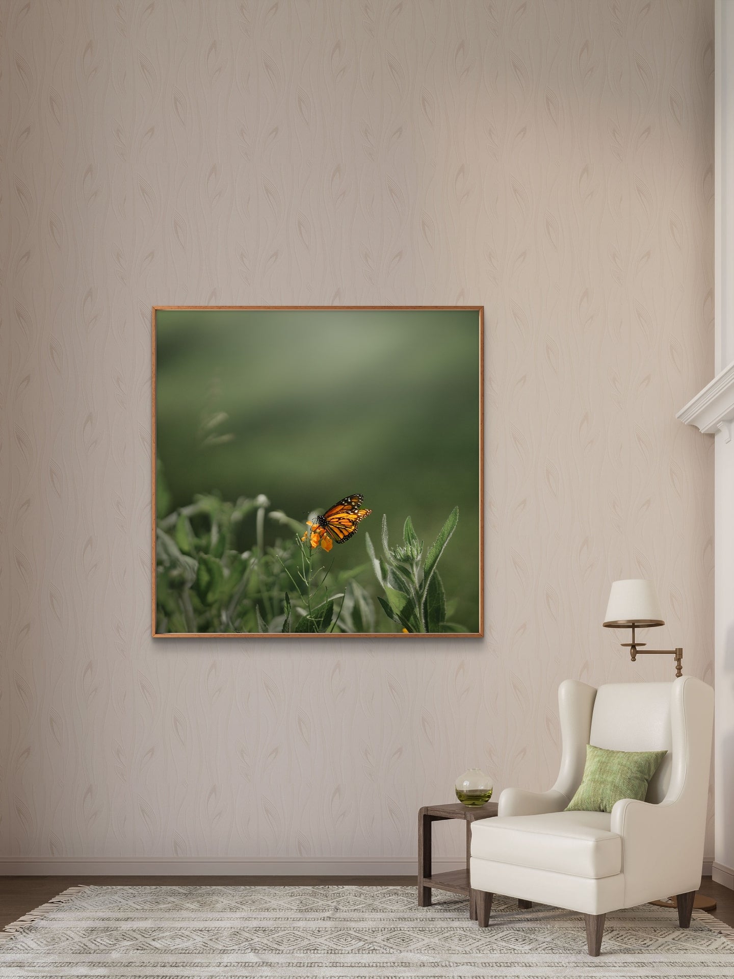 Monarch Butterfly Square Print