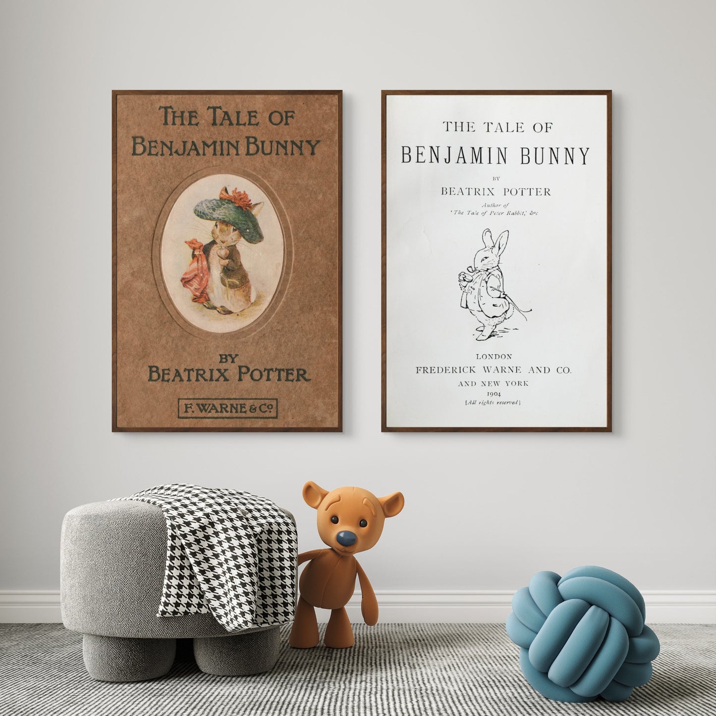 Beatrix Potter Benjamin Bunny Two Print Set