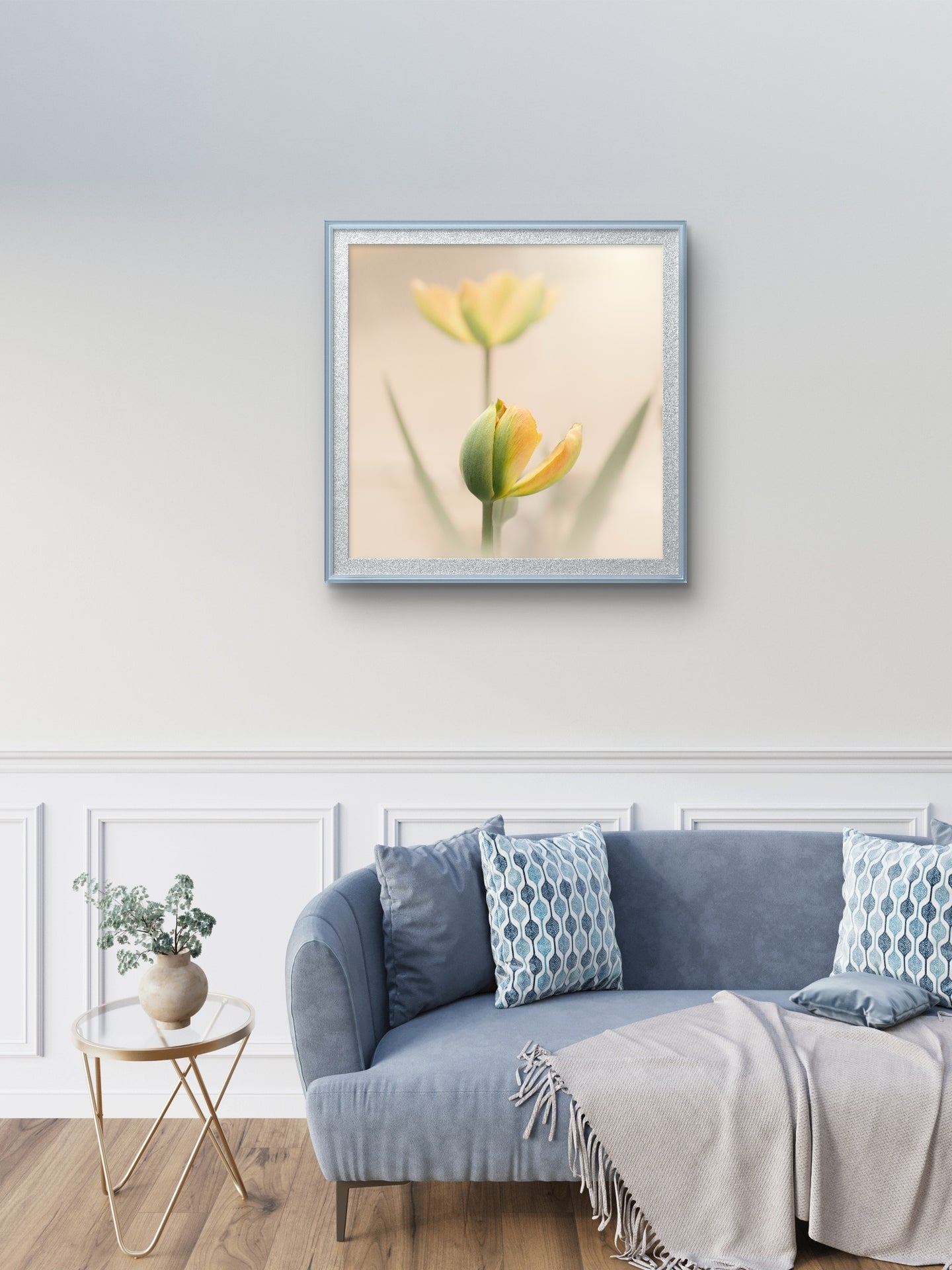 Peaceful Pale Yellow Tulips
