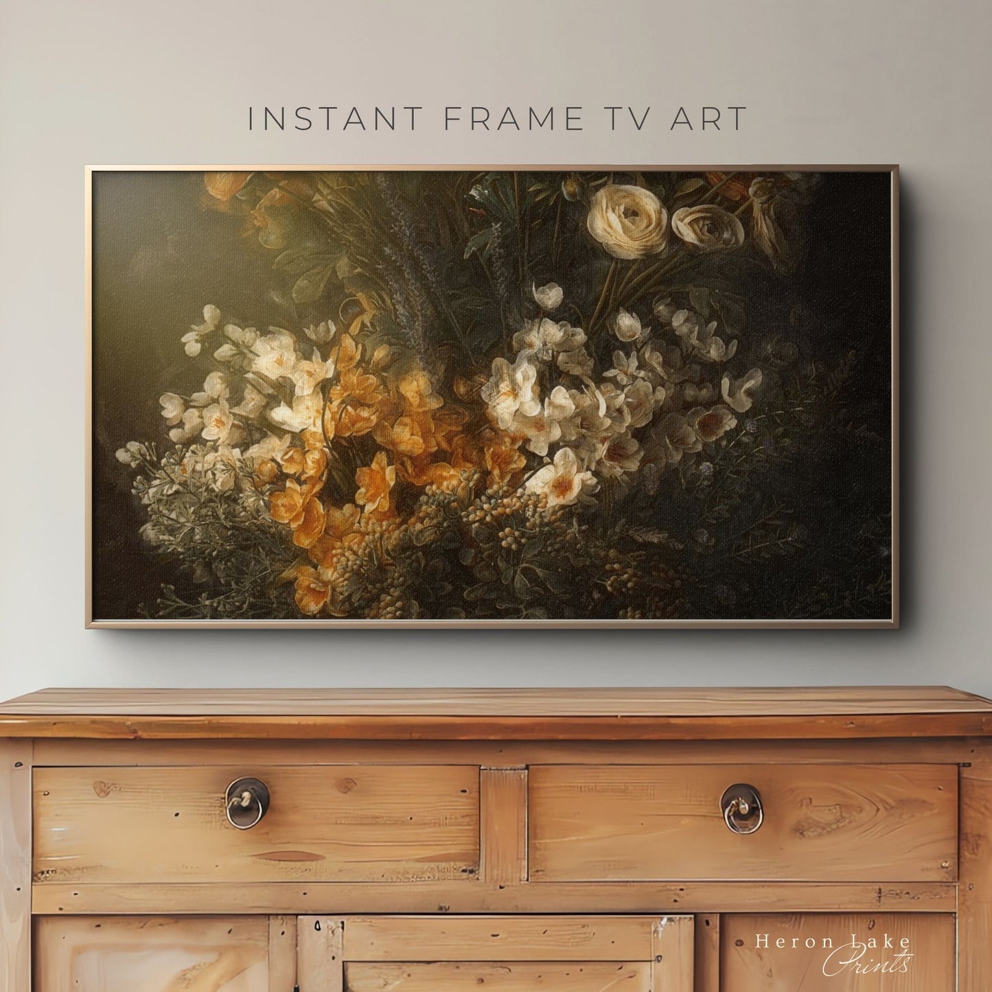 Painted Spring in Autumn Tones - Frame TV