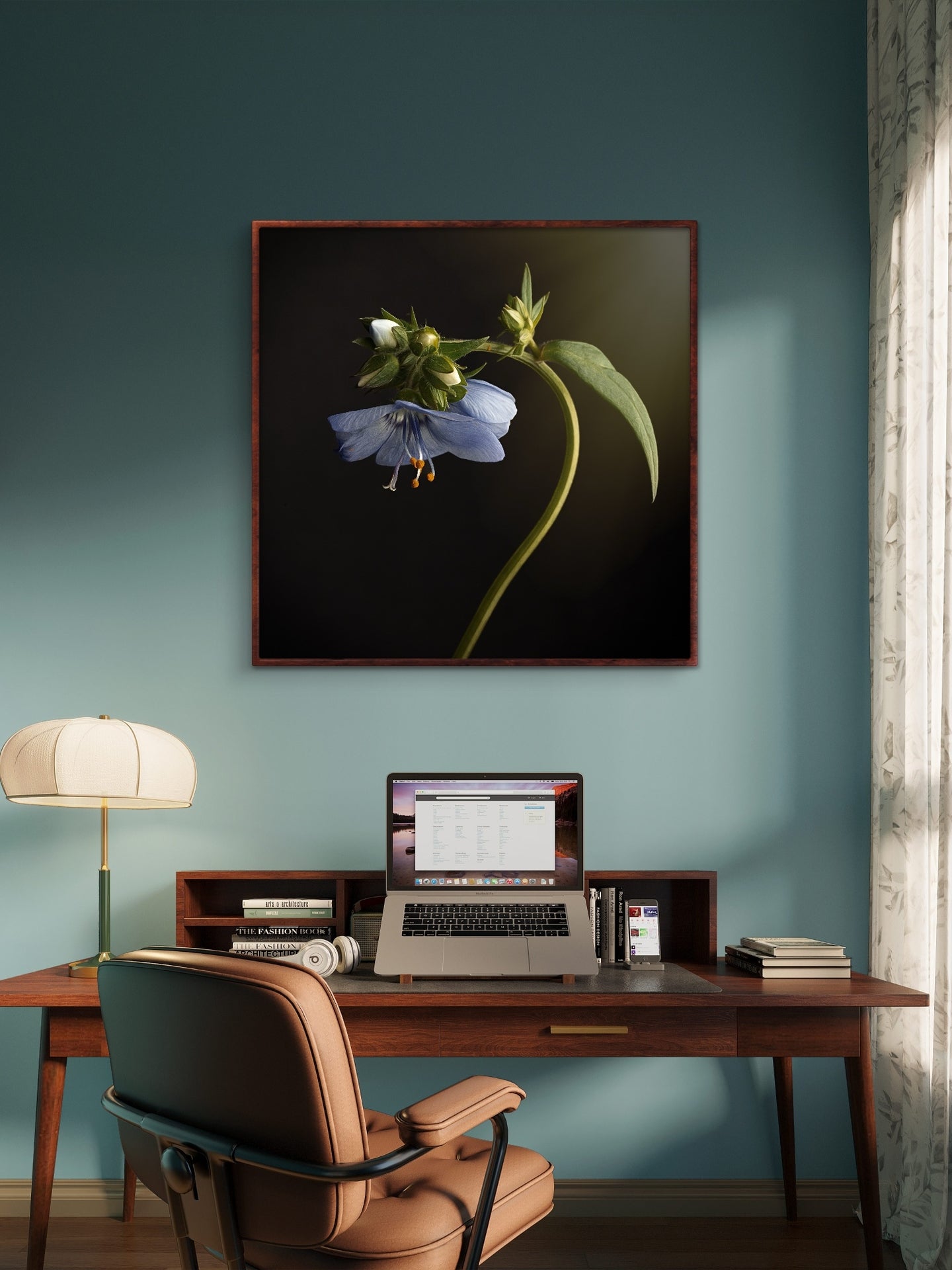 Blue Flower Nodding Flower