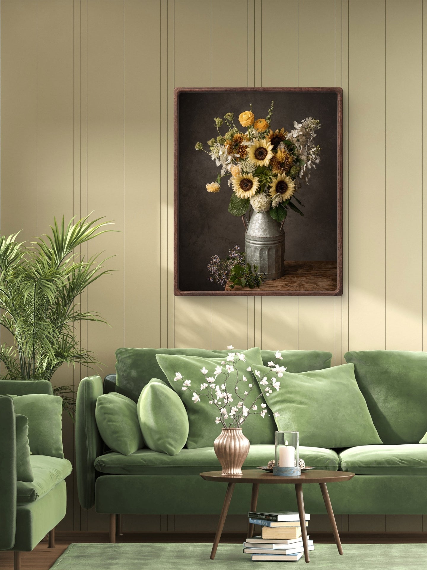 Light Sunflowers Still Life