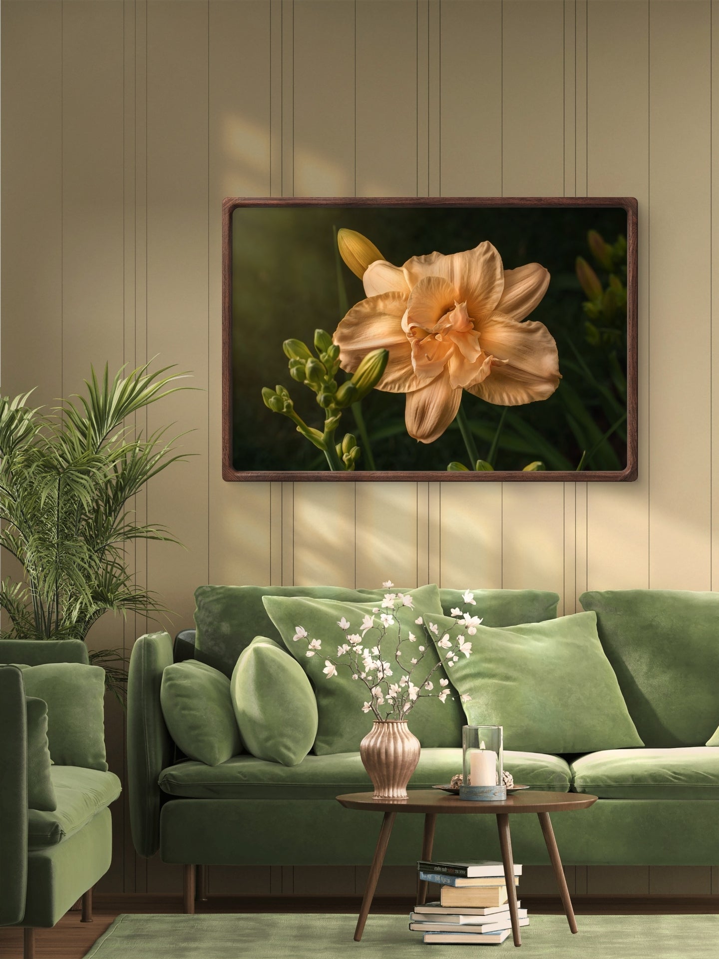 Peach Daylily and Buds