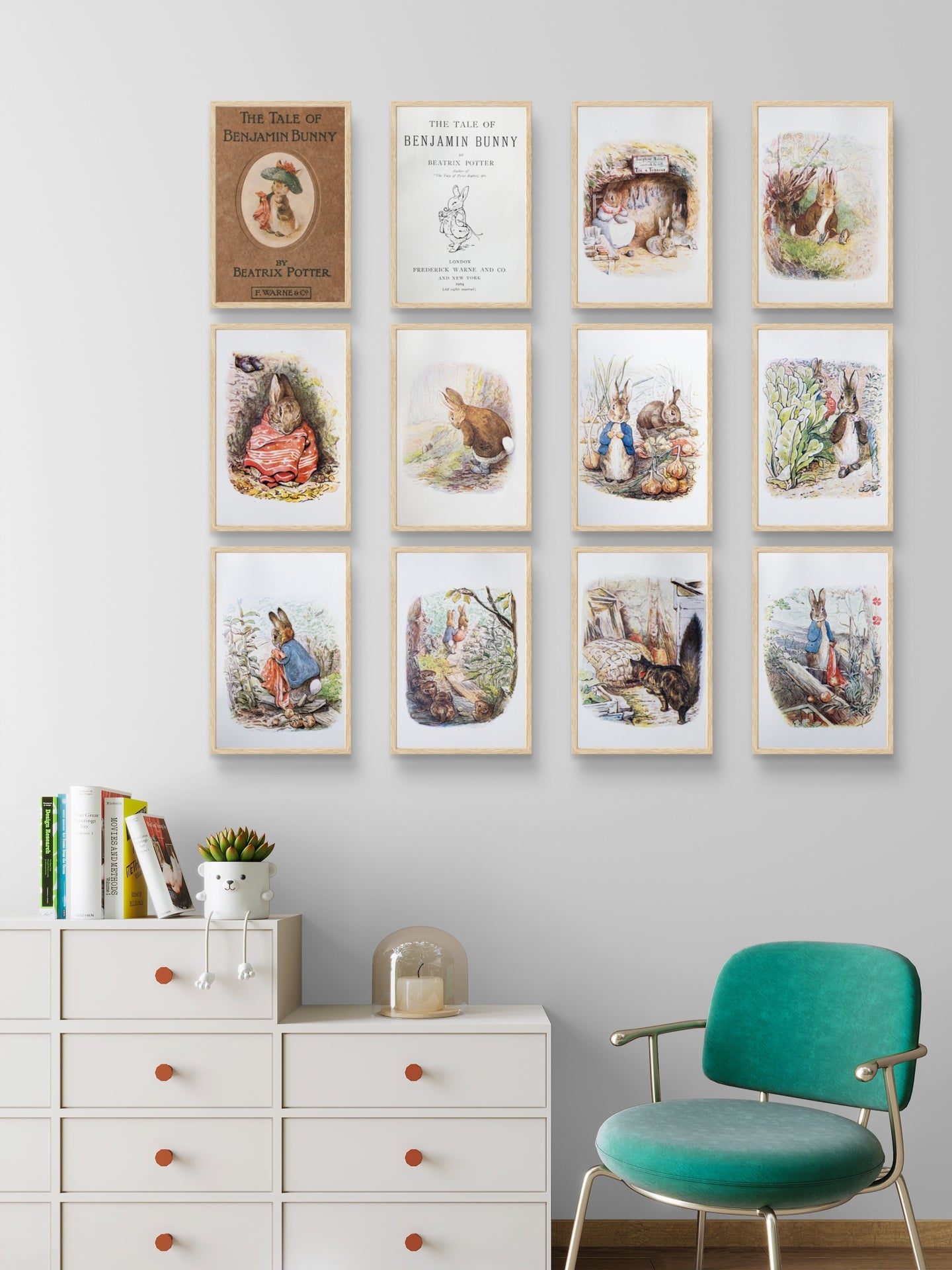 Beatrix Potter Wall Art Gallery Set