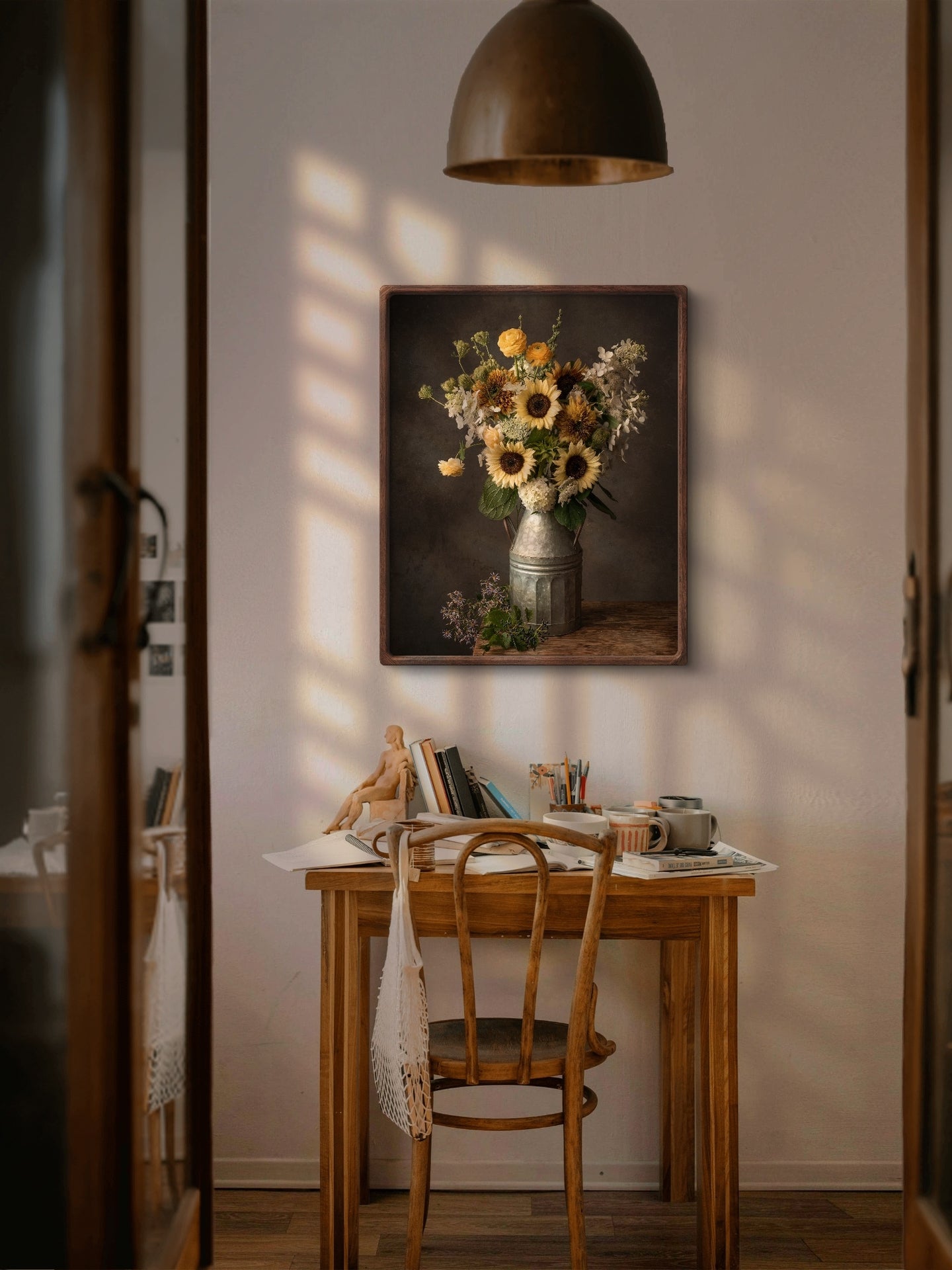 Light Sunflowers Still Life