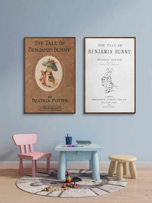 Beatrix Potter Benjamin Bunny Two Print Set