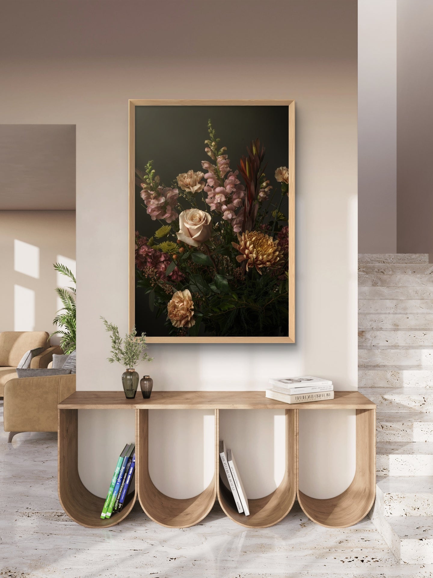 Snapdragons & Chrysanthemums