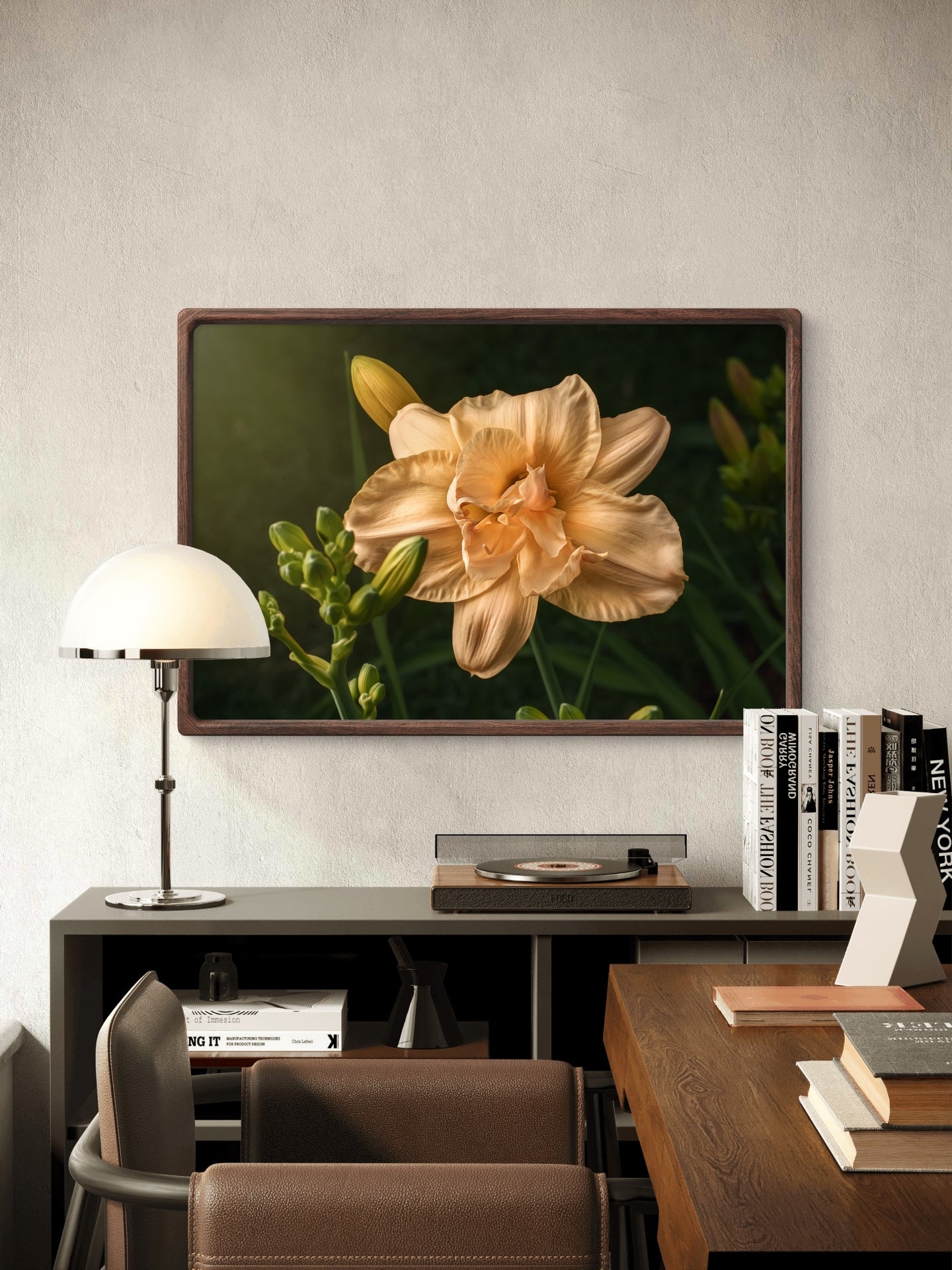 Peach Daylily and Buds