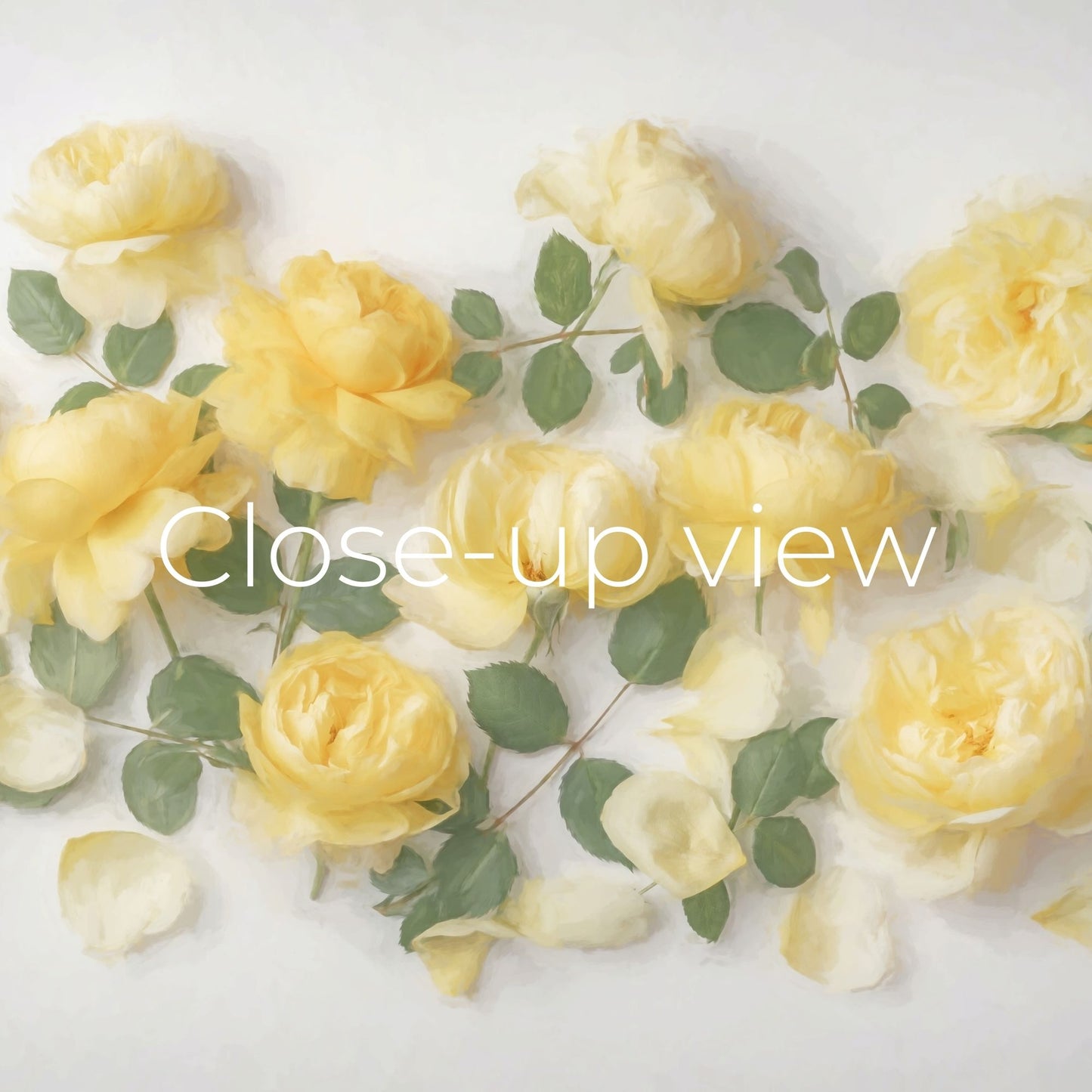 Painted Yellow Roses - Frame TV