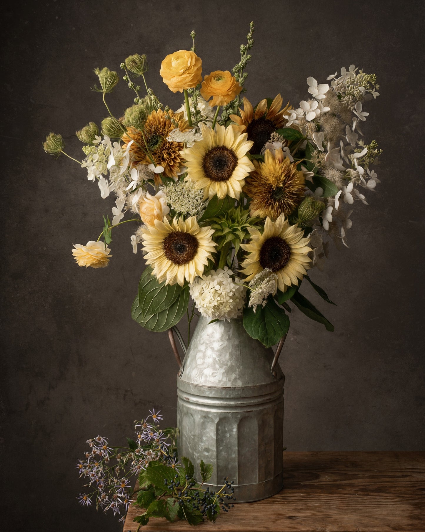 Light Sunflowers Still Life