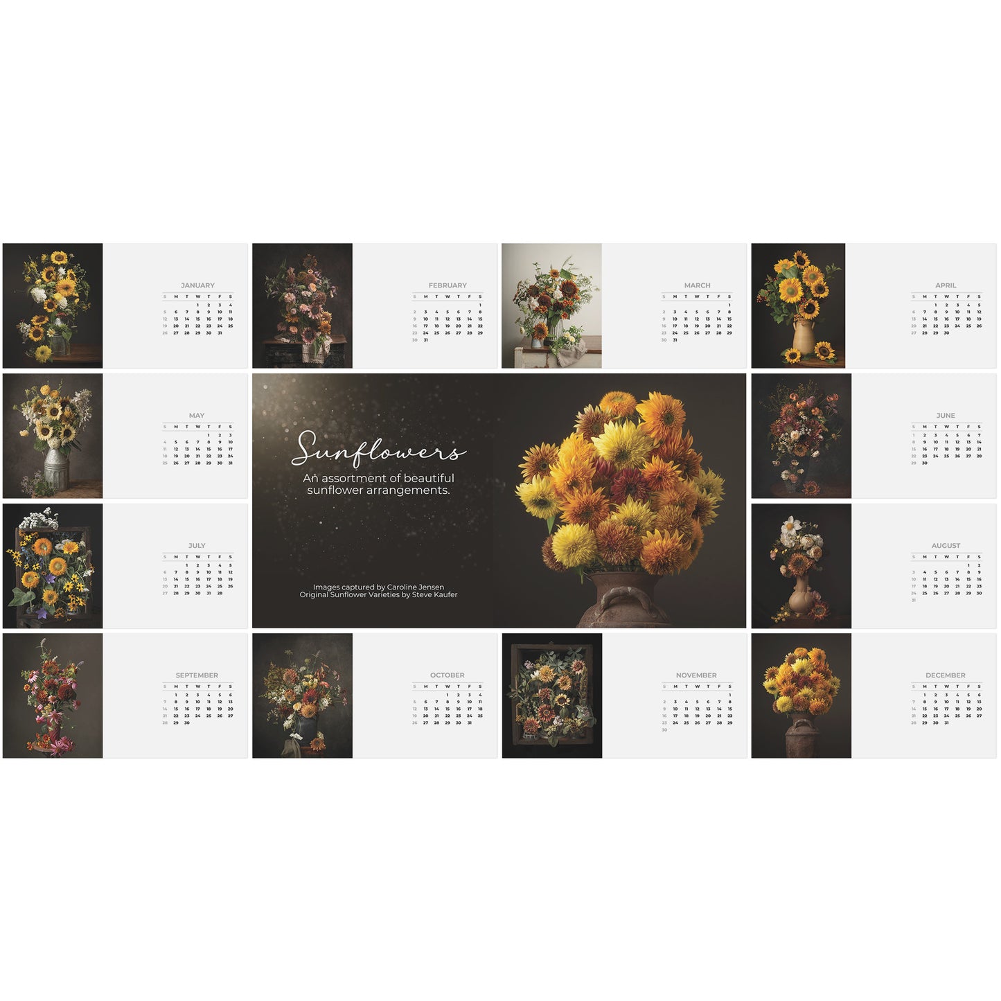Auto-date Desktop Calendar by Sunflower Steve and Caroline Jensen
