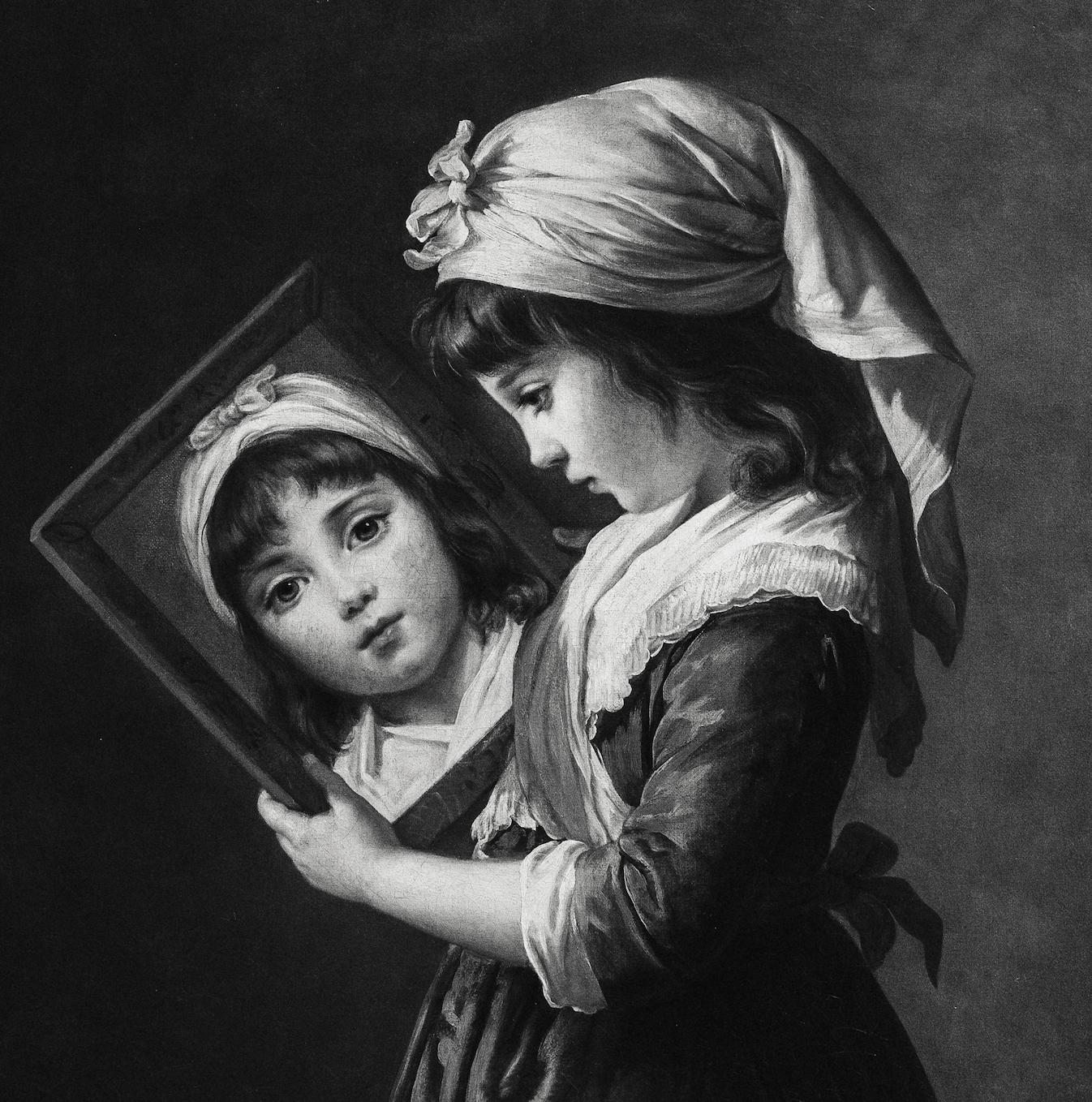 Lulie Le Brun Looking in a Mirror
