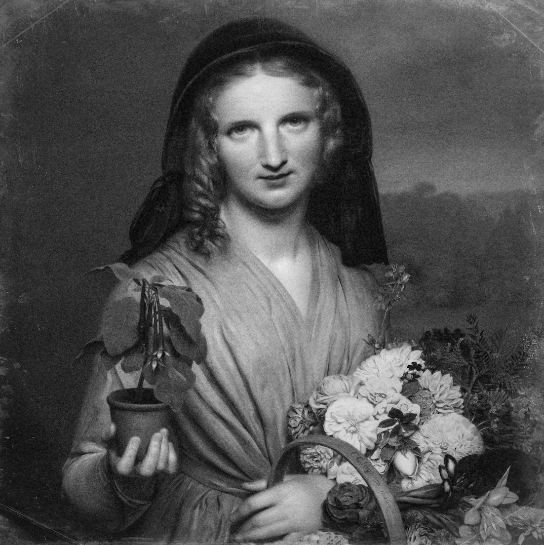 The Flower Girl by Charles Cromwell Ingham