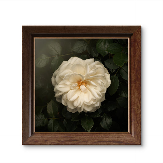 White Iceberg Rose Print