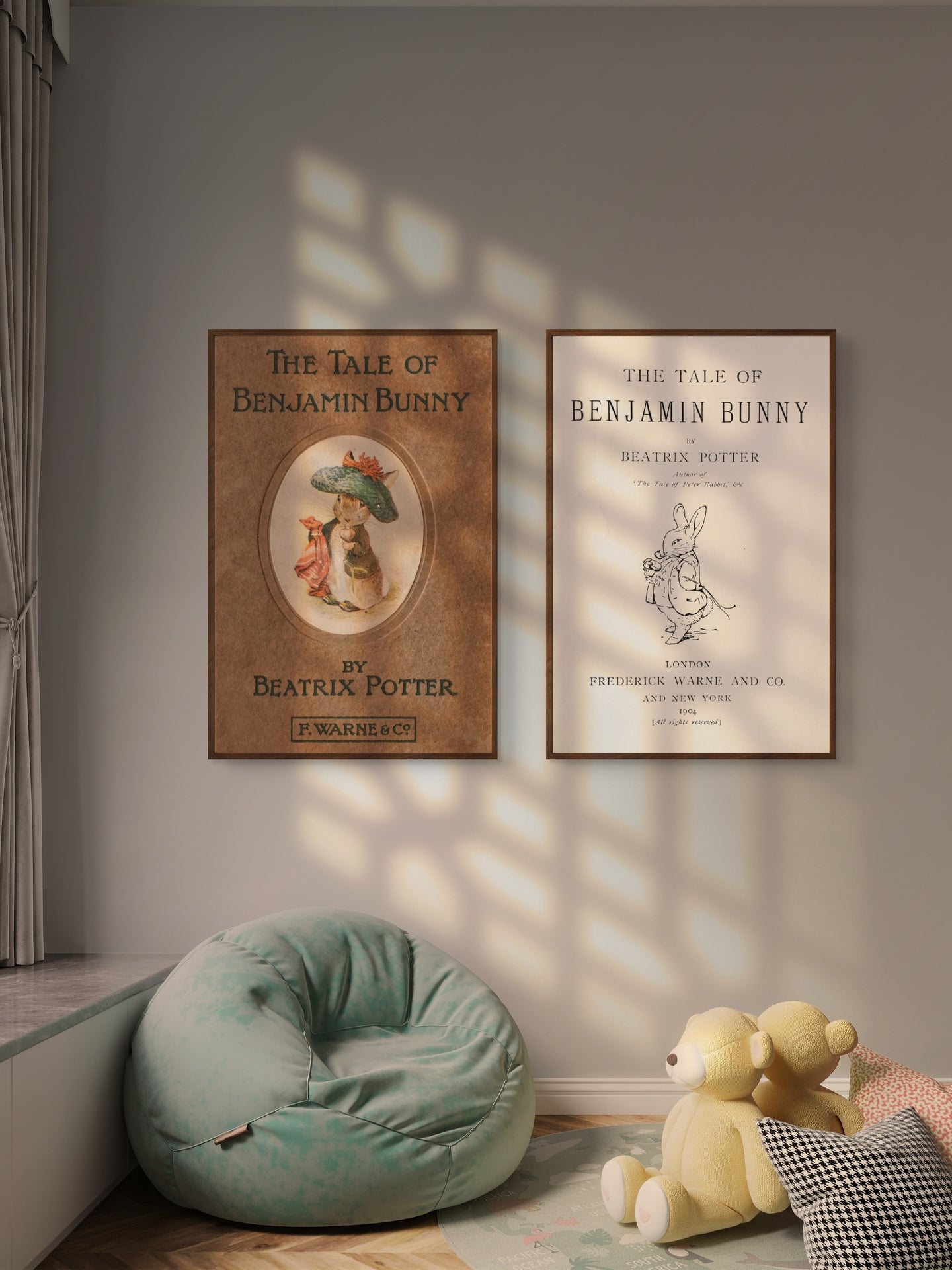 Beatrix Potter Benjamin Bunny Two Print Set