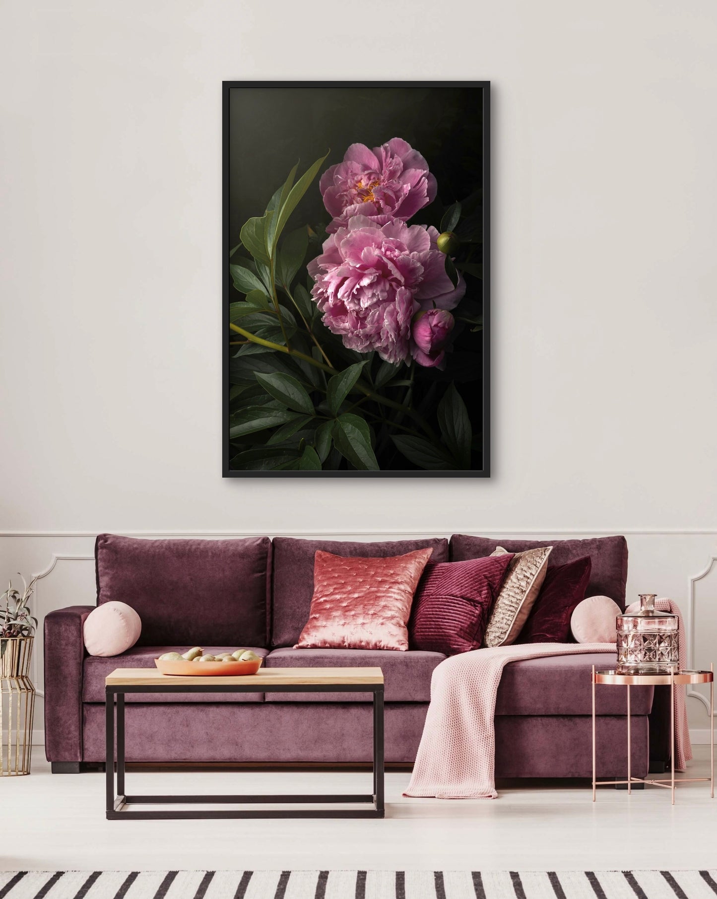 Pink Peonies in the Garden