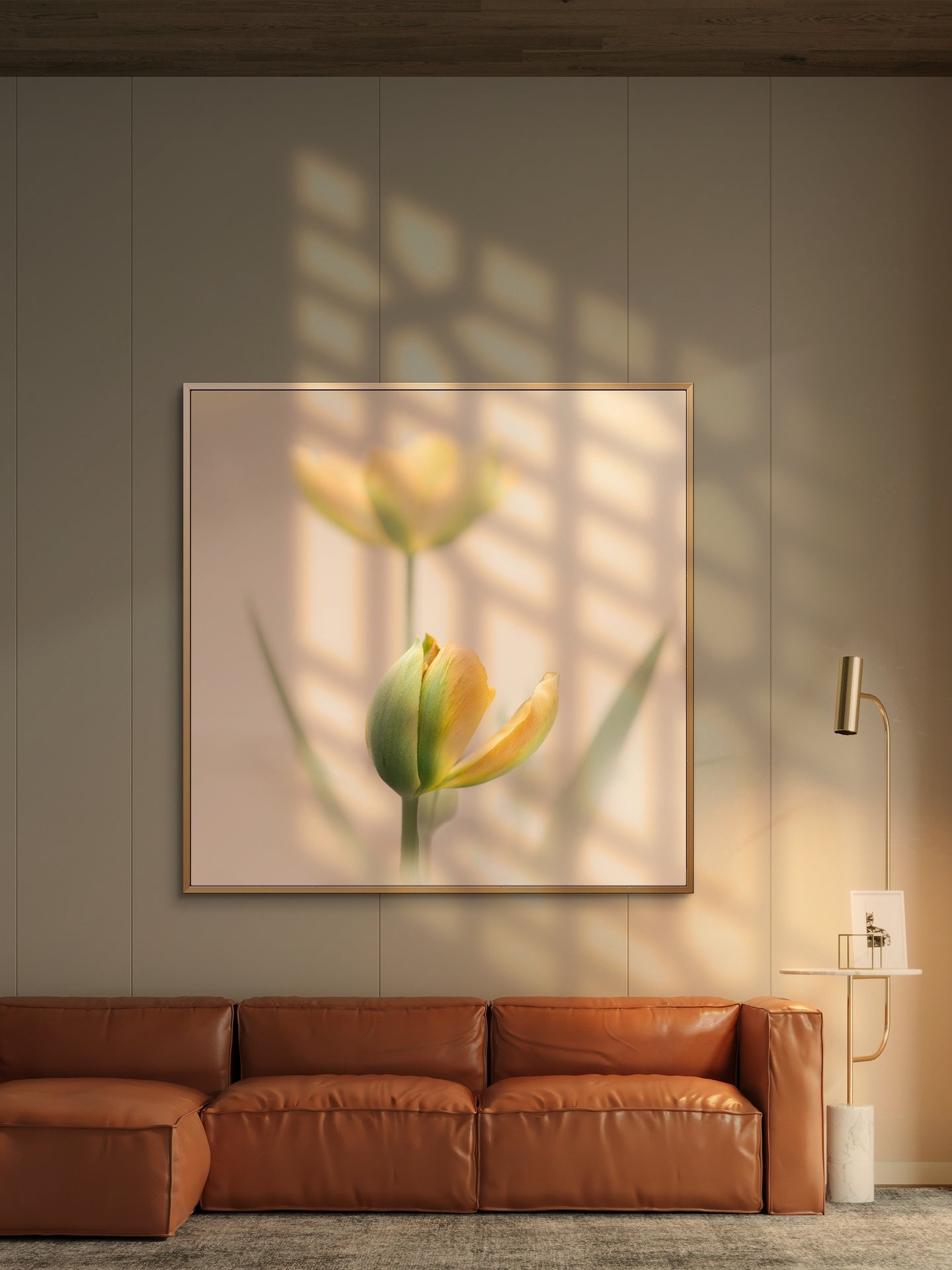 Peaceful Pale Yellow Tulips