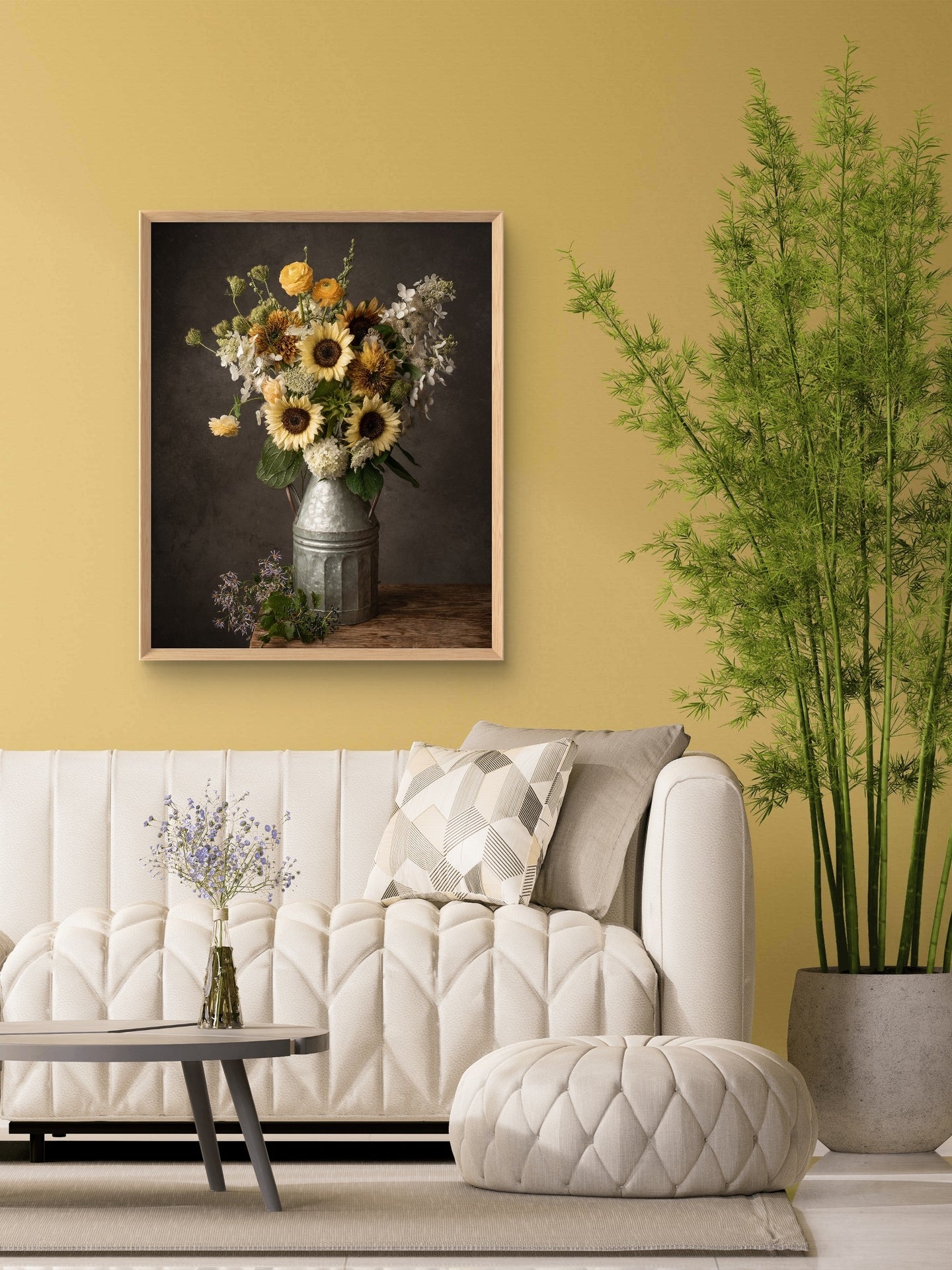 Light Sunflowers Still Life