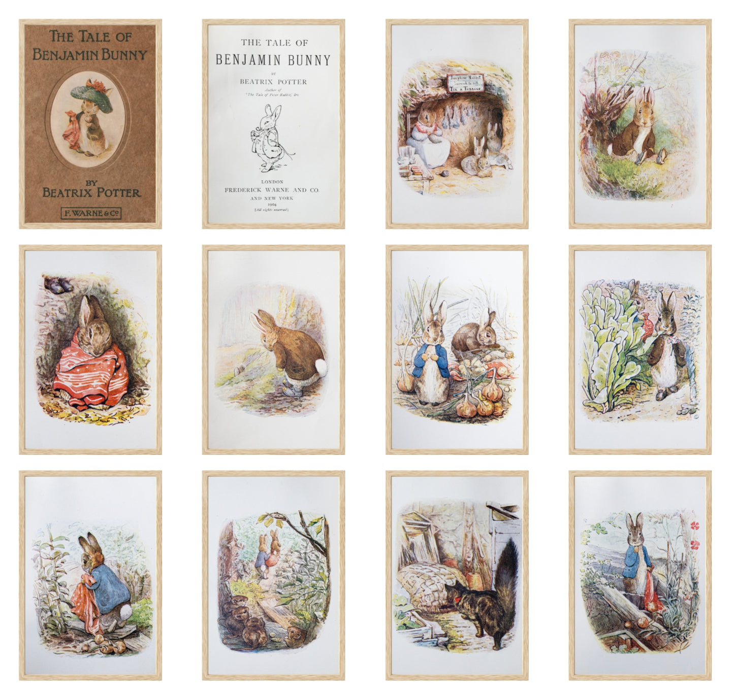 Beatrix Potter Wall Art Gallery Set