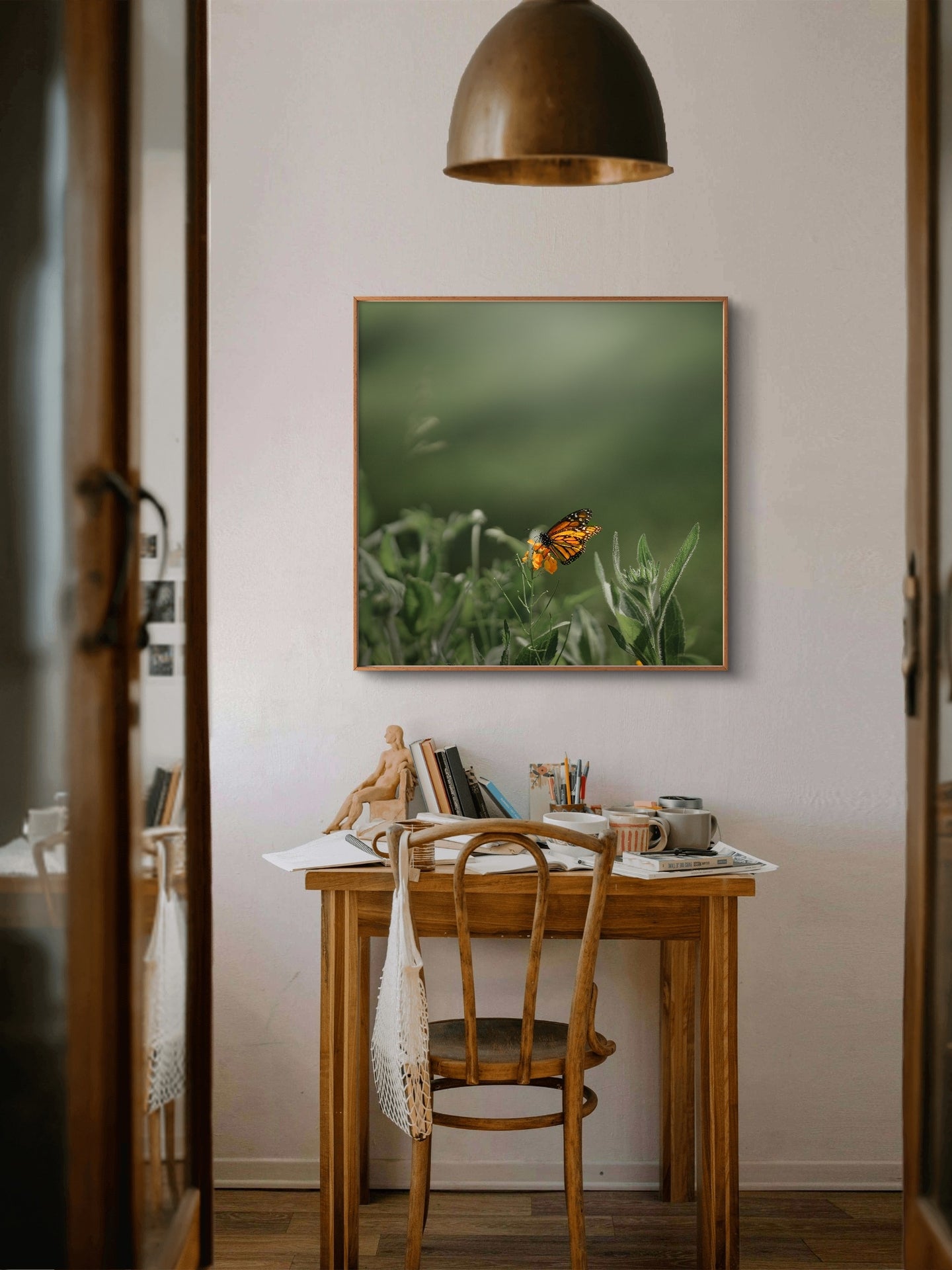 Monarch Butterfly Square Print