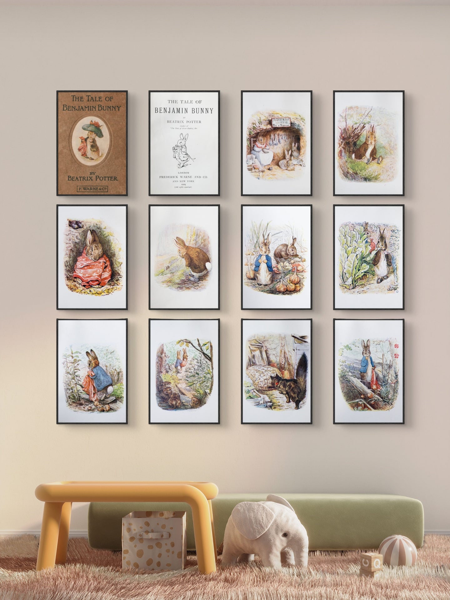 Beatrix Potter Wall Art Gallery Set