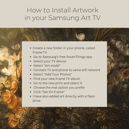 Painted Spring in Autumn Tones - Frame TV