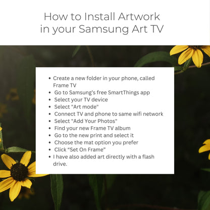 Opening Sunflower - Frame TV