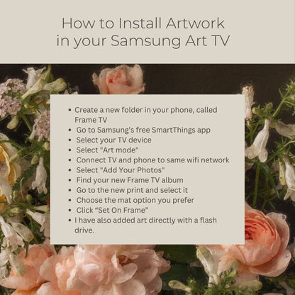 Painted Roses I - Frame TV