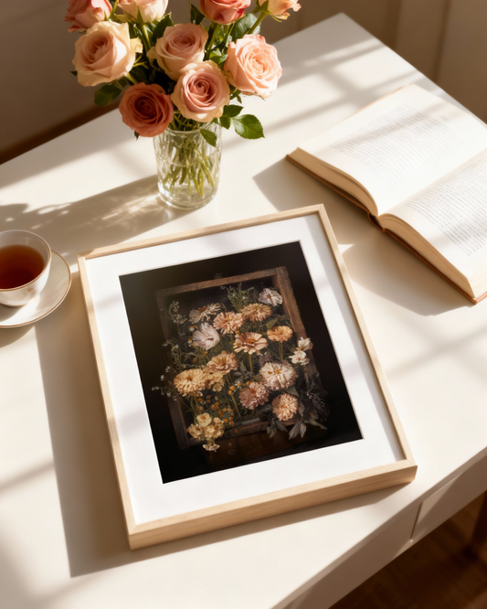 Vintage Style Zinnia Arrangement