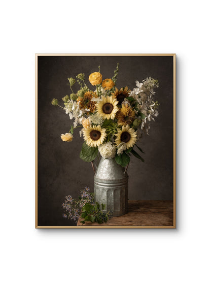 Light Sunflowers Still Life