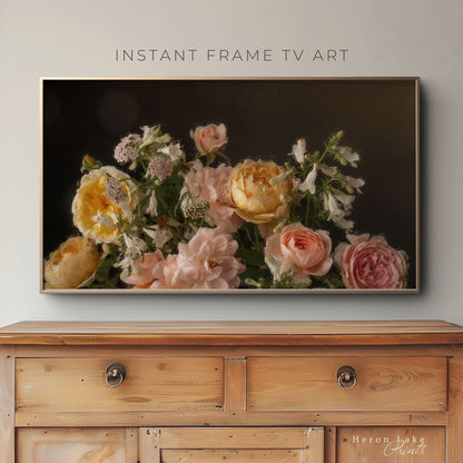 Painted Roses I - Frame TV