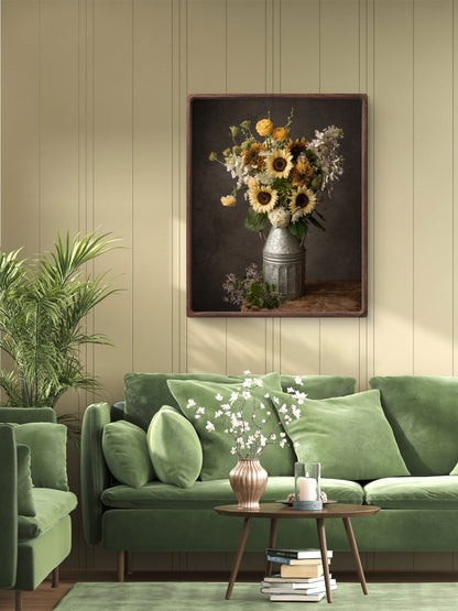 Light Sunflowers Still Life