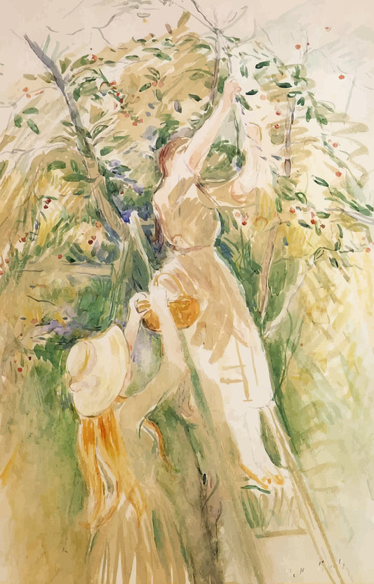Women Picking Cherries