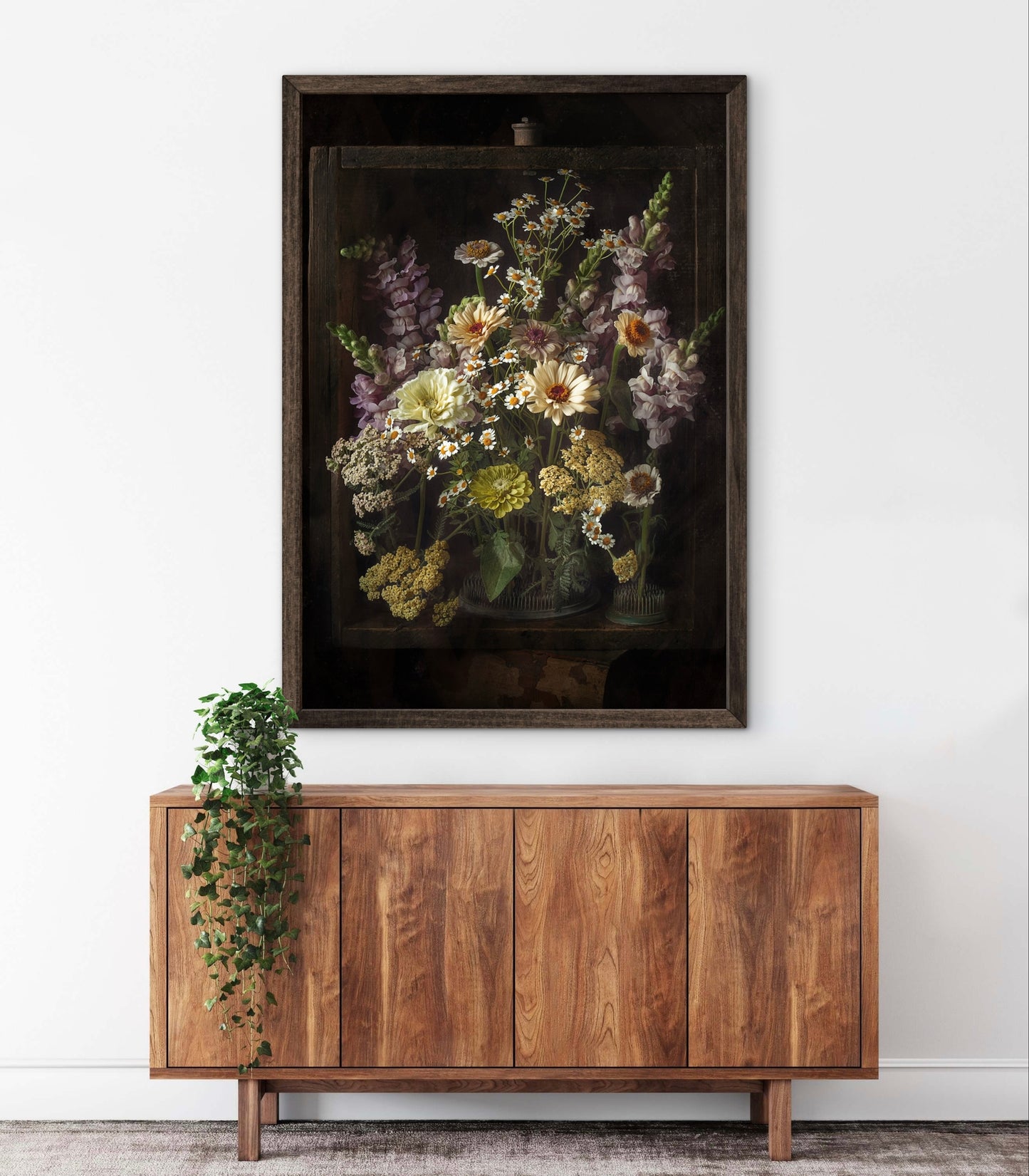Vintage Floret Zinnias & Snapdragons
