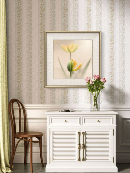 Peaceful Pale Yellow Tulips