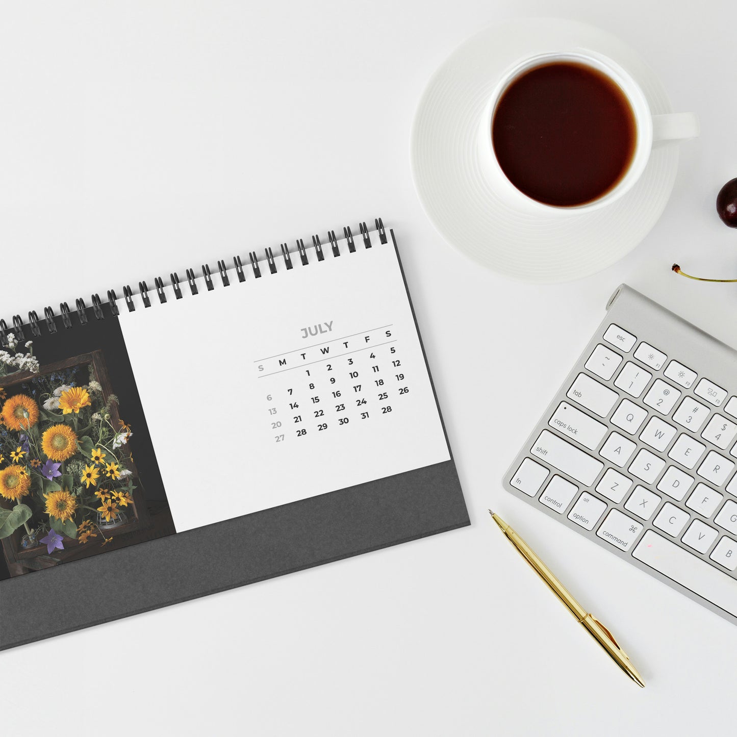 Auto-date Desktop Calendar by Sunflower Steve and Caroline Jensen