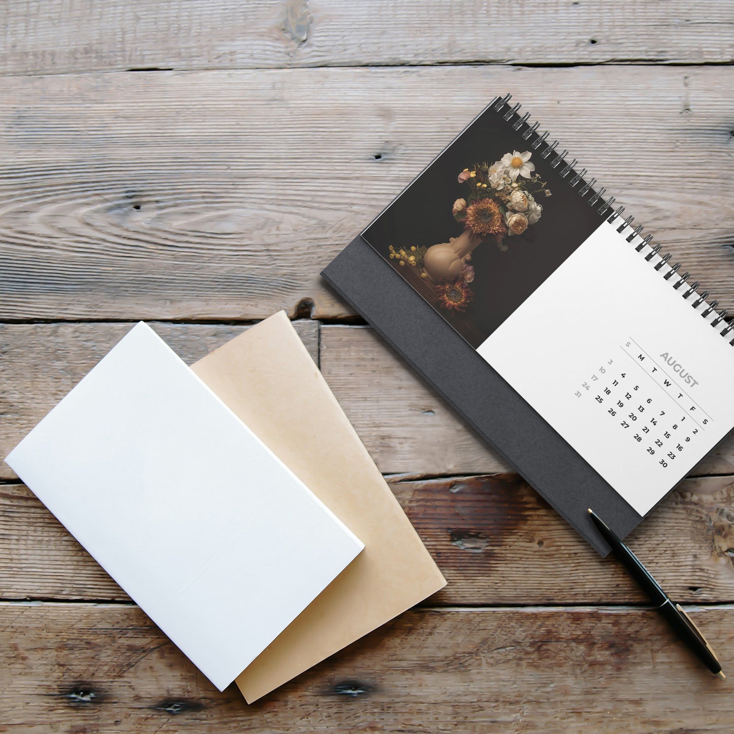 Auto-date Desktop Calendar by Sunflower Steve and Caroline Jensen