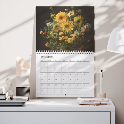 Automated Sunflower Wall Calendar by Caroline Jensen (Photographer) and Steve Kaufer (Sunflower Breeder)