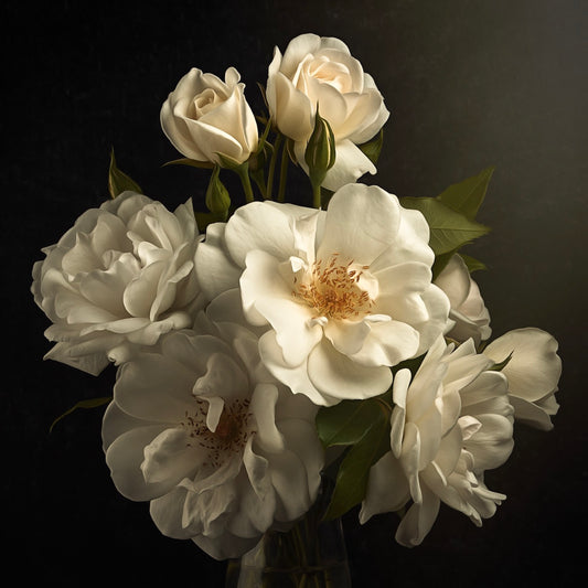 White Roses on Dark  (Download)