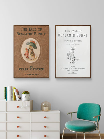 Beatrix Potter Benjamin Bunny Two Print Set