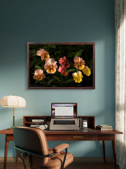 Colorful Pansies